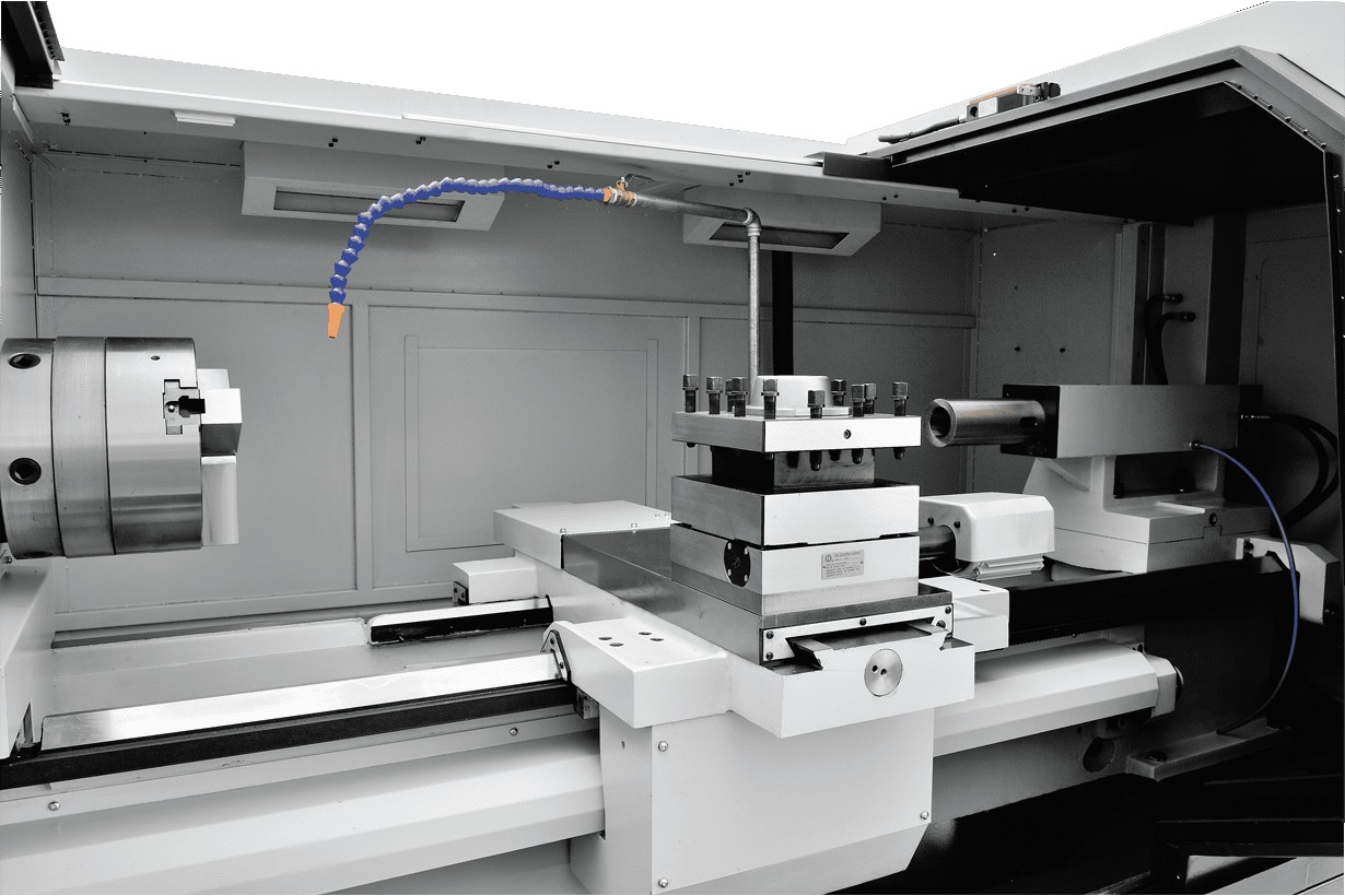 Токарный станок с ЧПУ JET JCT-16F CNC (Fanuc, ручн. патрон, 8-ти поз. рев. голова)